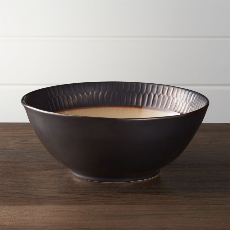 Scavo Serving Bowl + Reviews Crate and Barrel