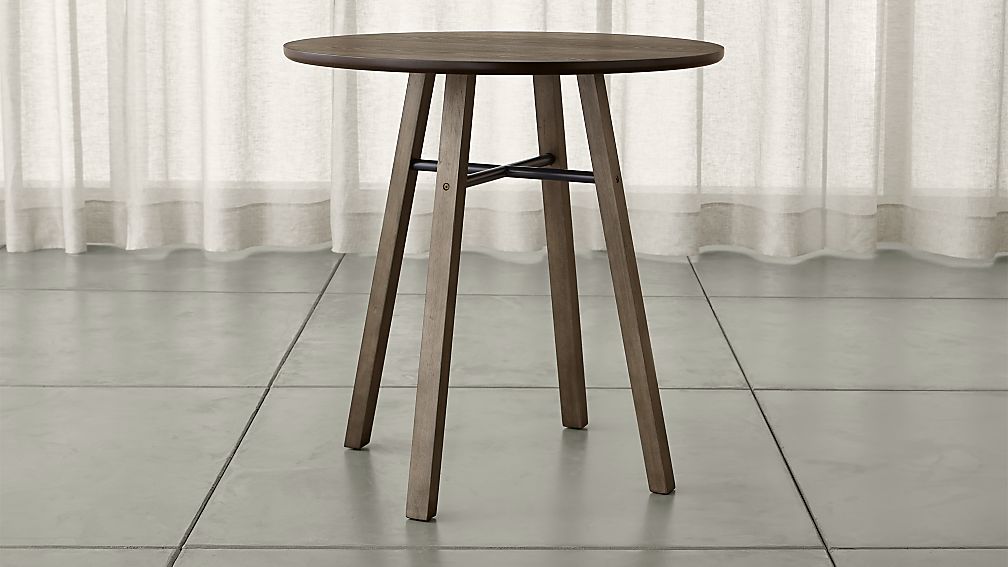 Scholar Round High Dining Table Crate And Barrel Scholar Round High Dining Table