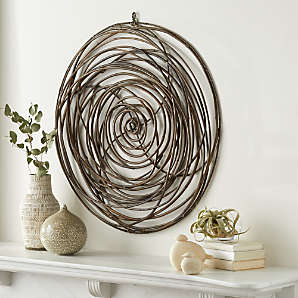 Wall Art Wood Metal And Fabric Designs Crate And Barrel