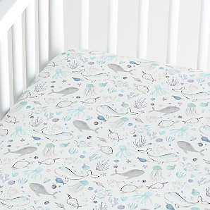 Fitted Crib Sheets | Crate and Barrel 