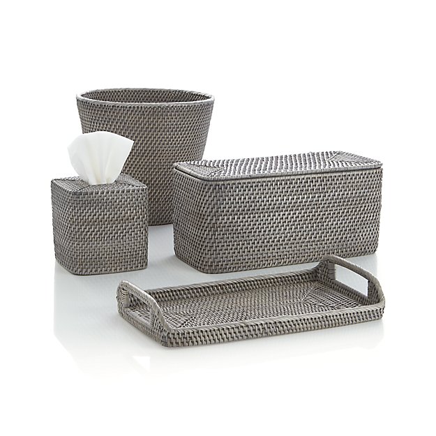 Sedona Grey Lidded Rectangular Tote