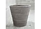 Sedona Grey Tapered Waste Basket/Trash Can