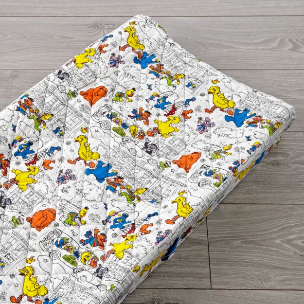 Sesame Street Changing Pad Cover + Reviews | Crate and Barrel