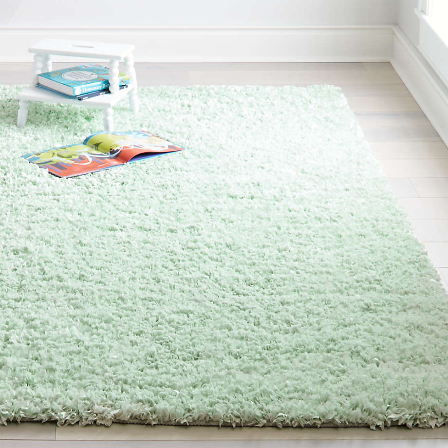 mint green rug for nursery