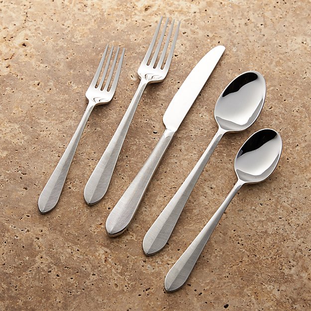 Shaw 5Piece Flatware Place Setting Crate and Barrel
