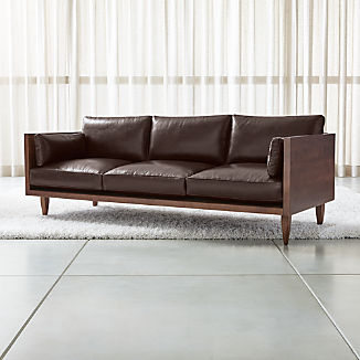 Leather Sofas Chairs Crate And Barrel