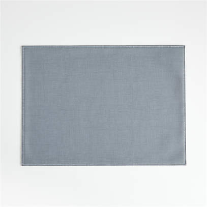 Shiloh Easy Care Slate Blue Placemat Reviews Crate And Barrel