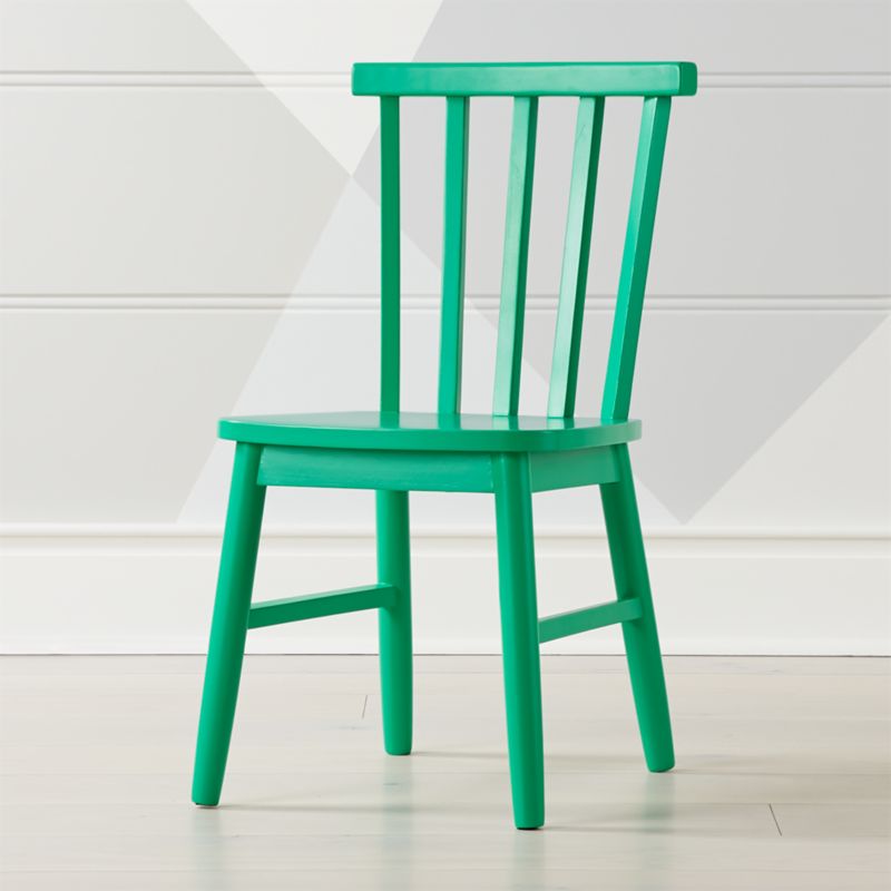 green kids chair