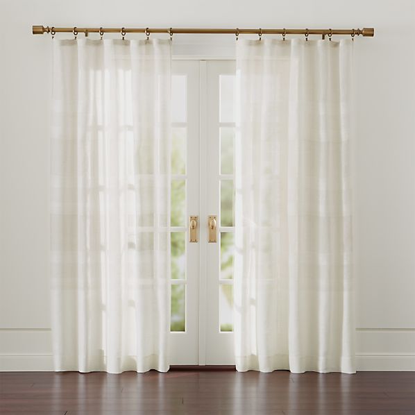 Antique Brass Curtain Rings Set Of 7 Reviews Crate And Barrel