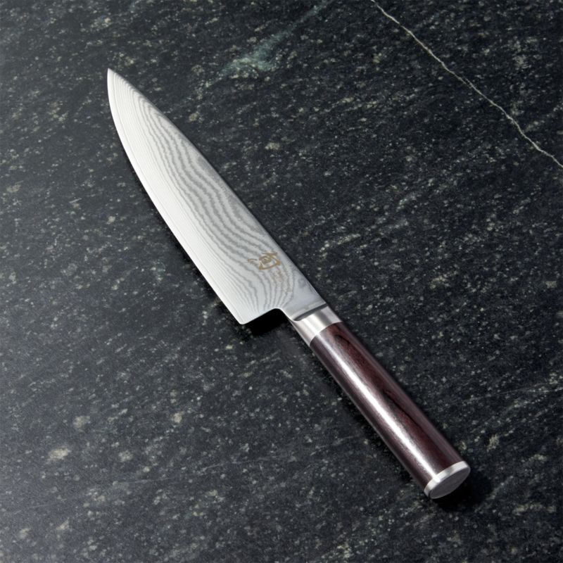 shun chef knife crate and barrel