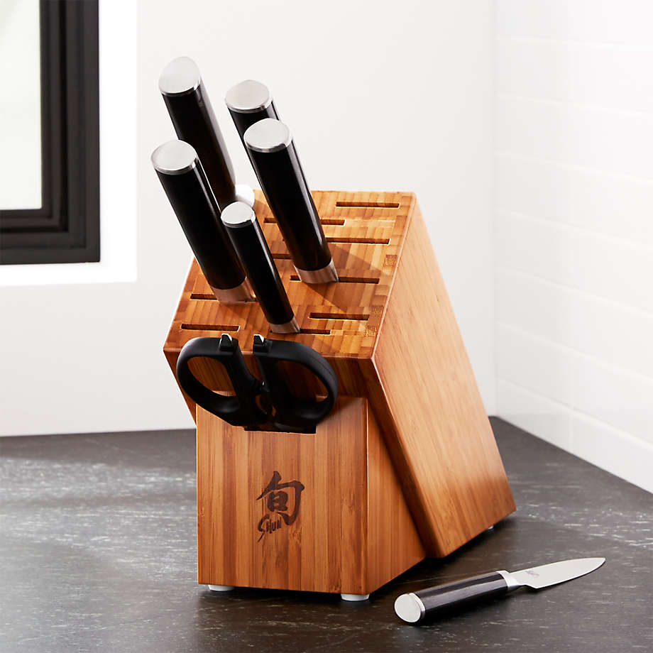 Shun Classic 8Piece Knife Block Set Crate and Barrel