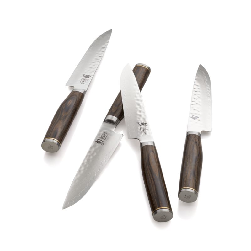 Set of 4 Shun ® Premier Steak Knives Crate and Barrel