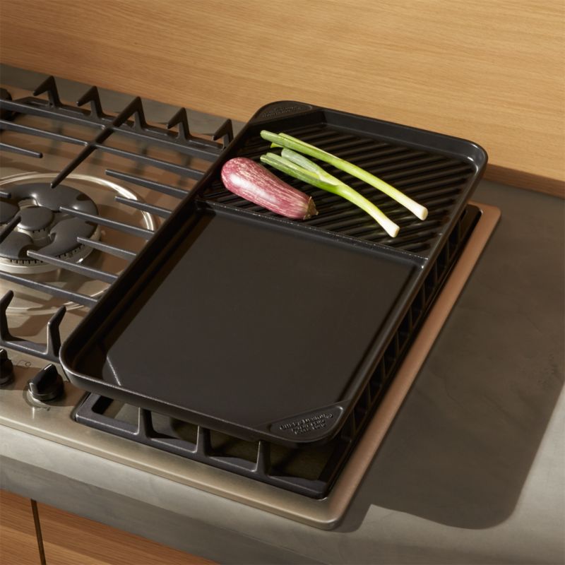 cooking burgers on stove top griddle