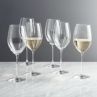 Wine Gles Stemware Crate And Barrel White Wine Gles Set Of 6