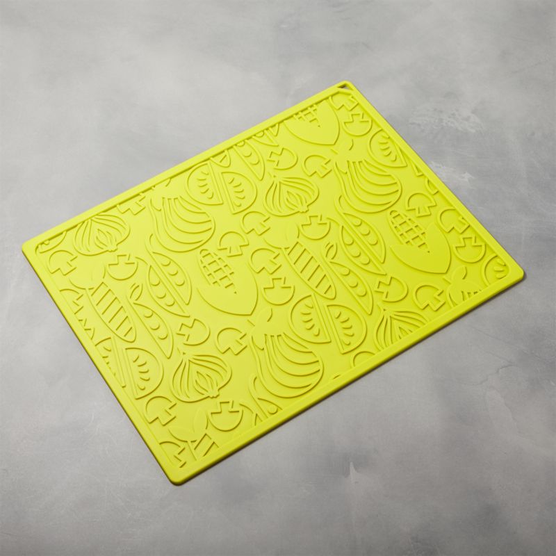 Silicone Veggie Green Drying Mat + Reviews Crate and Barrel