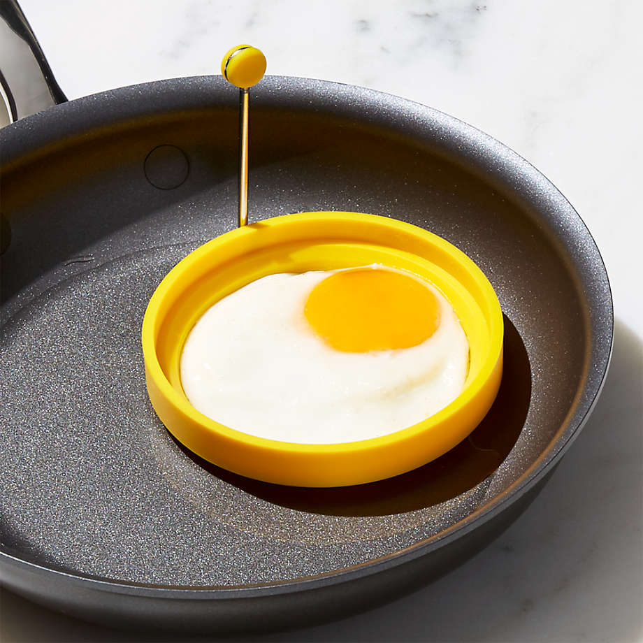 Yellow Silicone Pancake Egg Ring Reviews Crate And Barrel