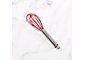 Red 8" Silicone Whisk