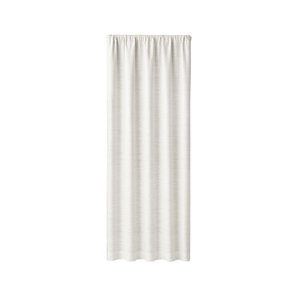 Silvana Ivory Silk Blackout Curtain Panel Crate And Barrel