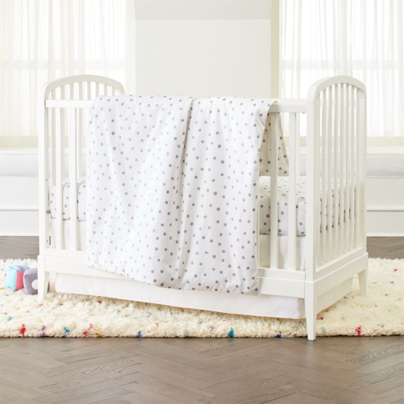 polka dot crib bedding