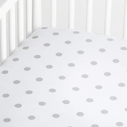 silver crib bedding