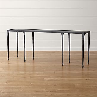 Sofa Tables Crate And Barrel Silviano 84 Iron Console Table