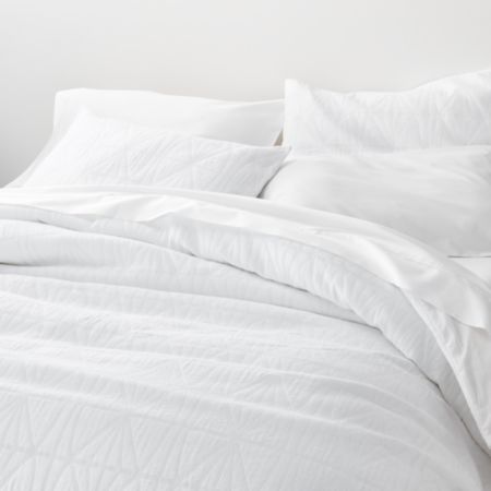 Silvio Matelasse Duvet Covers And Pillow Shams Crate And Barrel