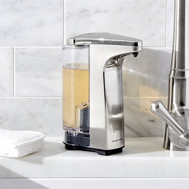 Simplehuman ® Brushed Sensor Soap Dispenser Crate And Barrel 6470