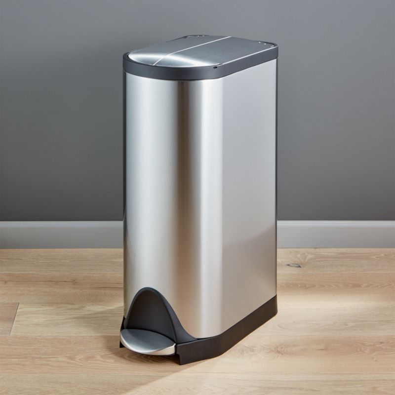 Simplehuman 30 Liter 8 Gallon Stainless Steel Butterfly Step Trash