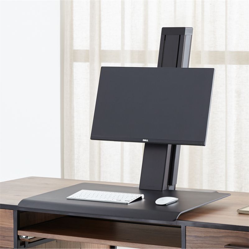 Humanscale Black Single Monitor Quickstand Eco Standing Desk