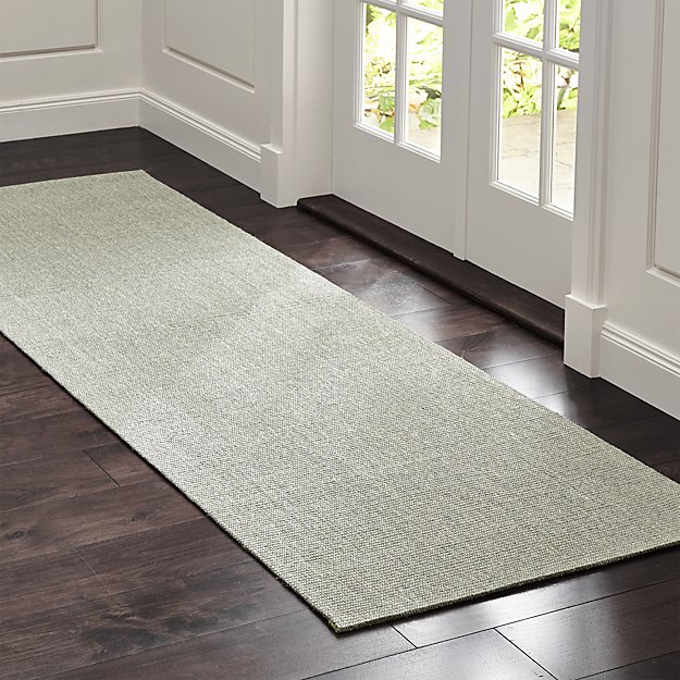 Sisal Dove Grey 2 5 X8 Rug Runner Reviews Crate And Barrel
