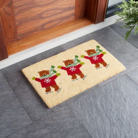 Skating Bears Doormat