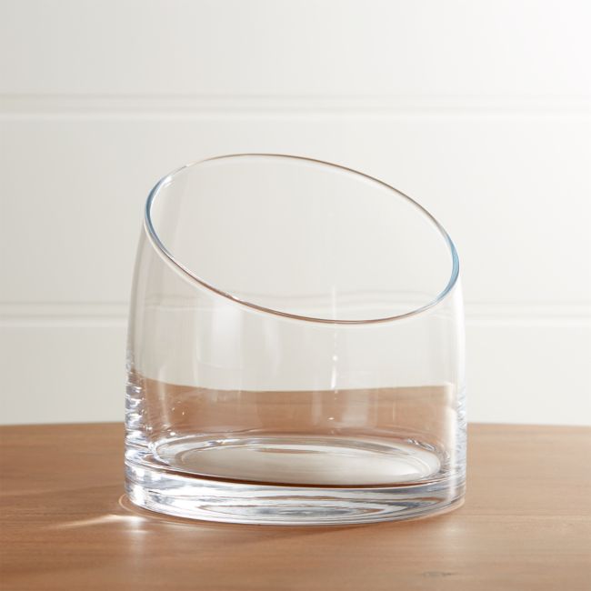 Online Designer Bathroom Slant Large Glass Vessel