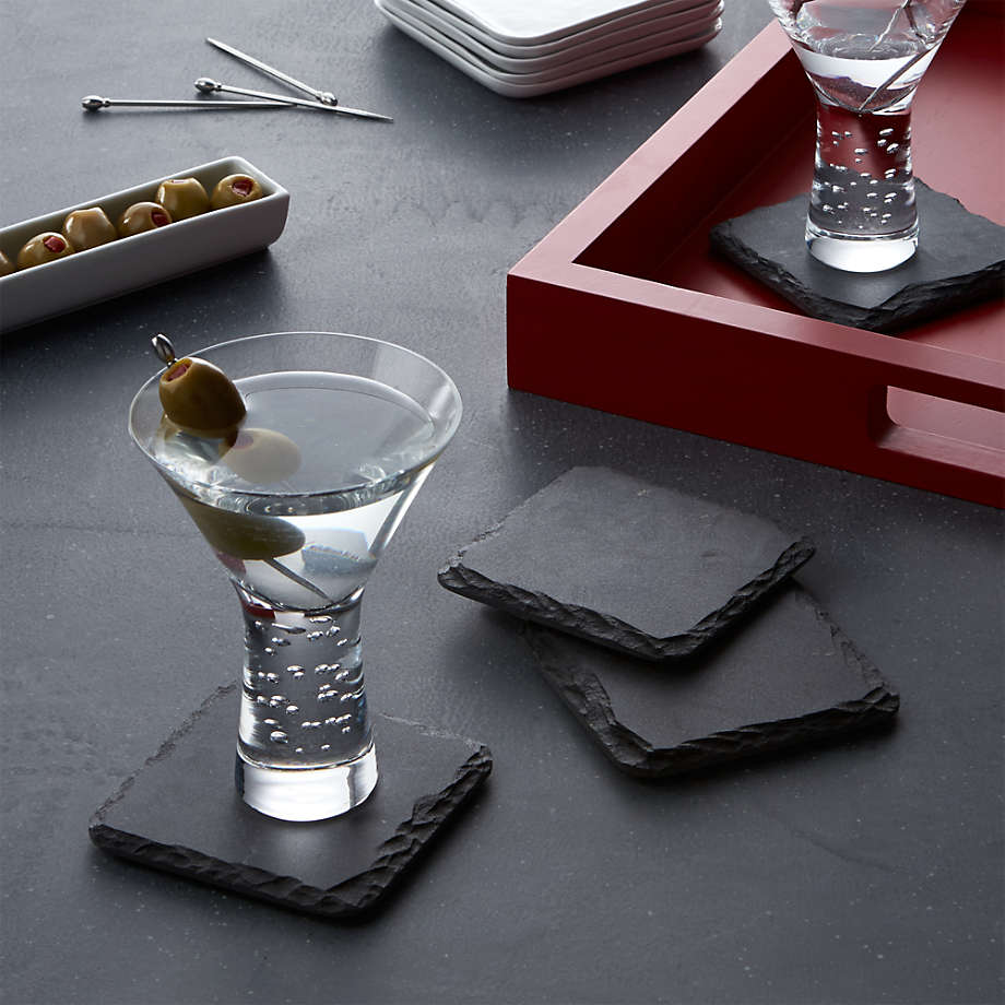 Set of 4 Slate Coasters + Reviews | Crate and Barrel