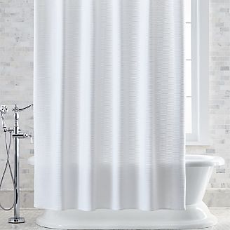 Shower Curtains Rings And Liners Crate Barrel Slater Jacquard Shower Curtain