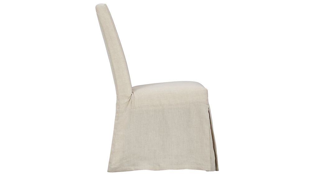 Slip Linen Slipcovered Dining Chair | Crate And Barrel