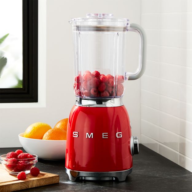 SMEG Red Retro Blender + Reviews | Crate and Barrel