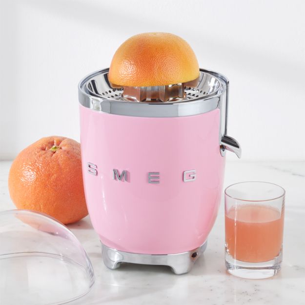 SMEG Pink Citrus Juicer Crate and Barrel