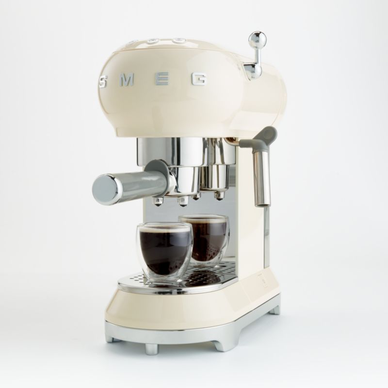 Smeg Cream Espresso Machine + Reviews | Crate and Barrel