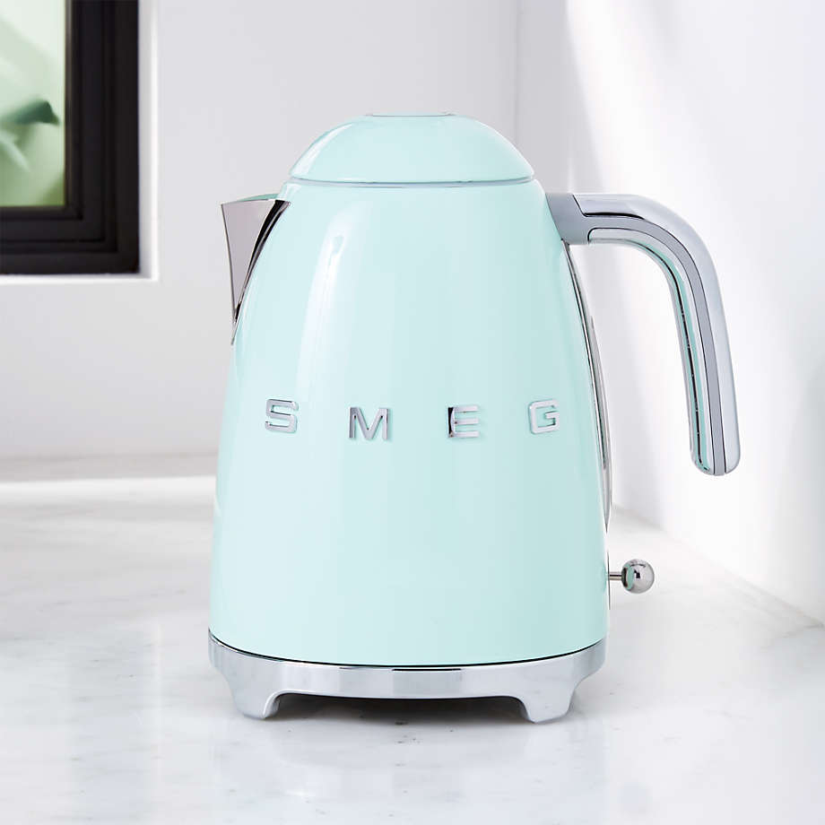 SMEG Pastel Green Retro Electric Kettle + Reviews Crate and Barrel