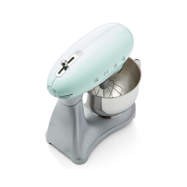 Smeg Pastel Green Retro Stand Mixer in Mixers + Reviews Crate and Barrel