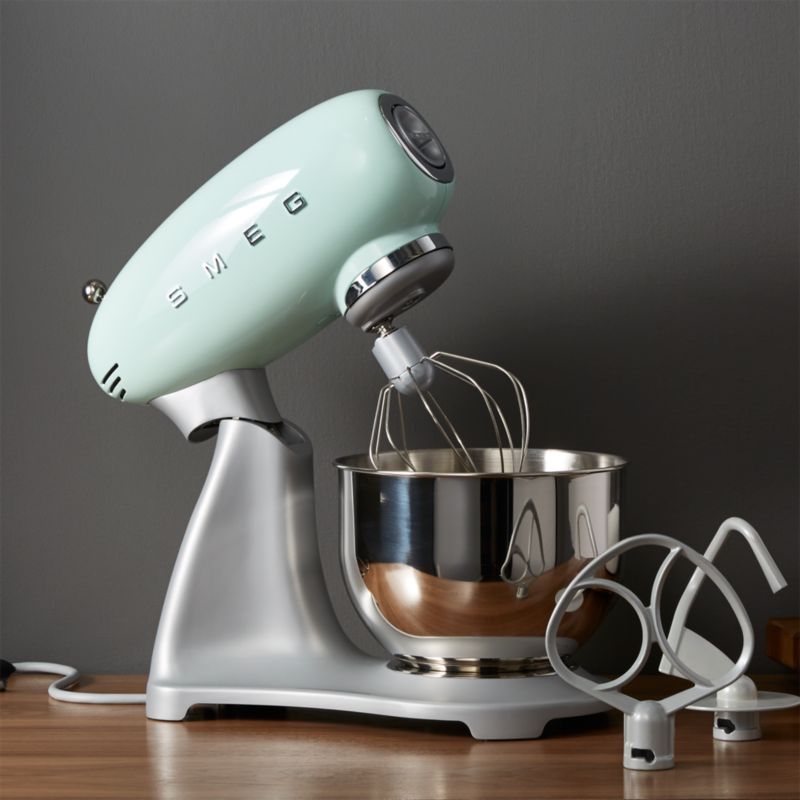 Smeg Pastel Green Retro Stand Mixer + Reviews Crate and Barrel