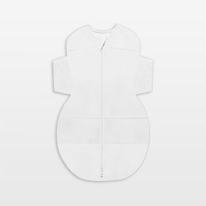 Image of Happiest Baby SNOO Medium White Organic Cotton Baby Sleep Sack