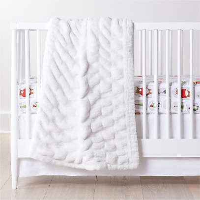 snow white crib bedding