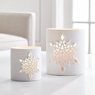 Snowflake Candle Holders