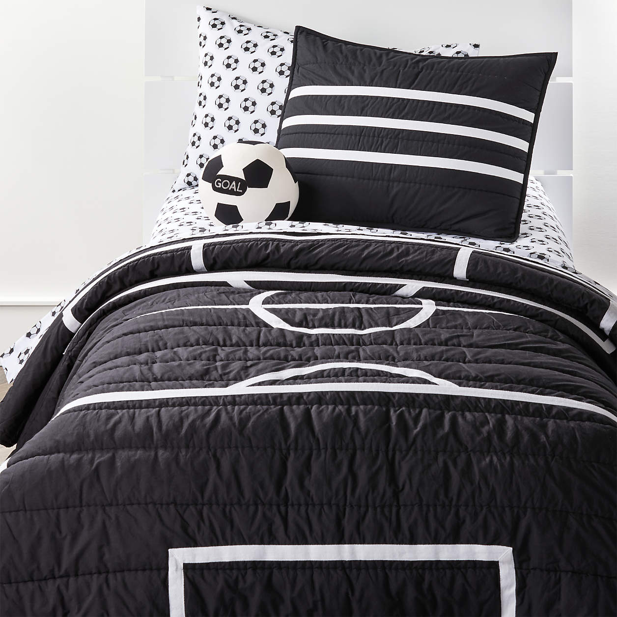 Twin Soccer Quilt + Reviews Crate and Barrel