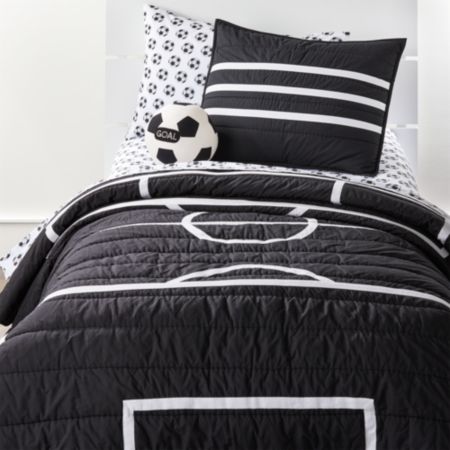 Full Queen Soccer Quilt Reviews Crate And Barrel