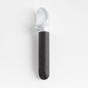 Image of Crate & Barrel Black Soft-Touch Ice Cream Scoop
