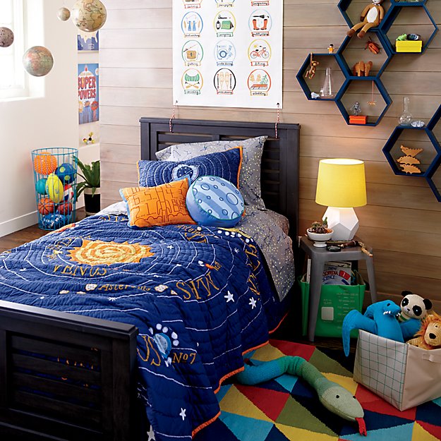 Kids Blue Solar System Bedding Crate And Barrel