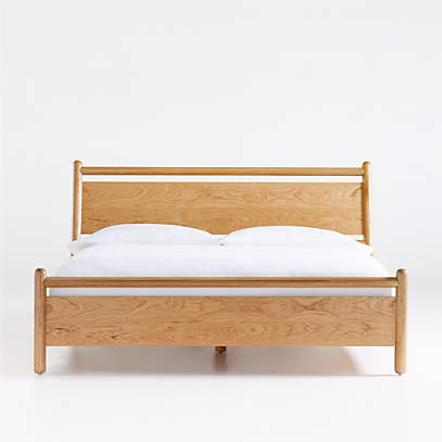 Solano King Wood Bed Crate And Barrel