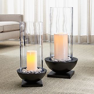Solaria Hurricane Candle Holders